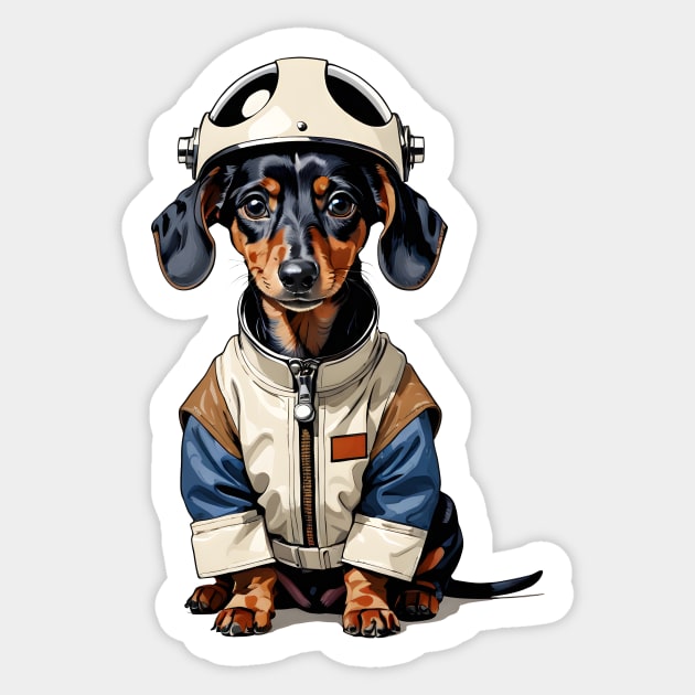 Dachs the Astronaut Sticker by FabrizioX